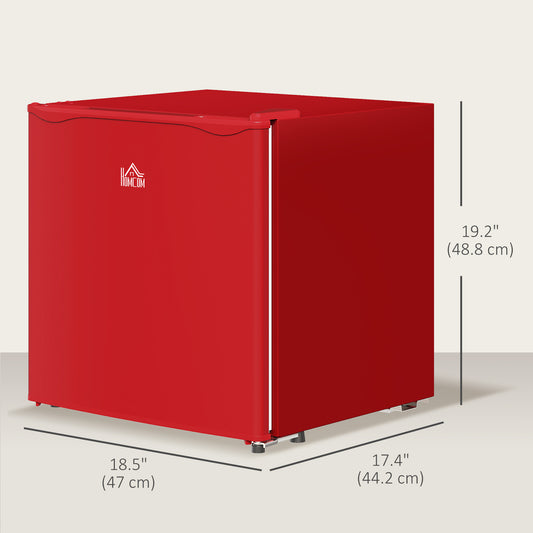 1.1 Cu. Ft. Mini Freezer, Compact Upright Freezer with Reversible Door, Removable Shelf, Adjustable Temperature, Red