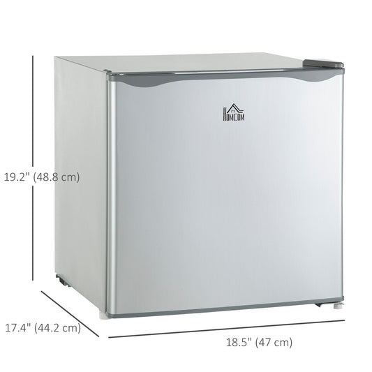 1.1 Cu. Ft. Mini Freezer, Compact Upright Freezer with Reversible Door, Removable Shelf, Adjustable Temperature, Grey