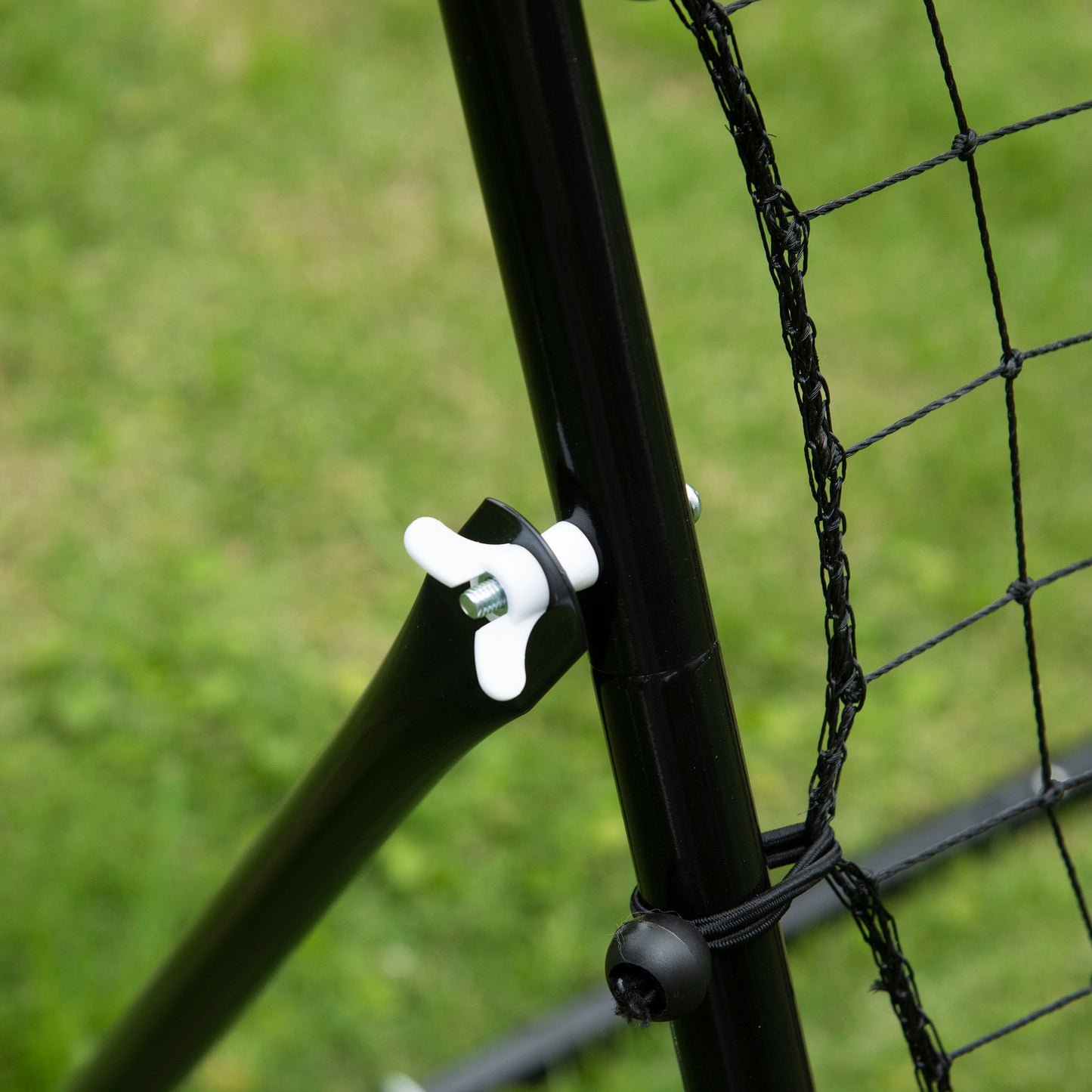 Volleyball Rebounder Net Football Training Aid Kickback Target Play Black
