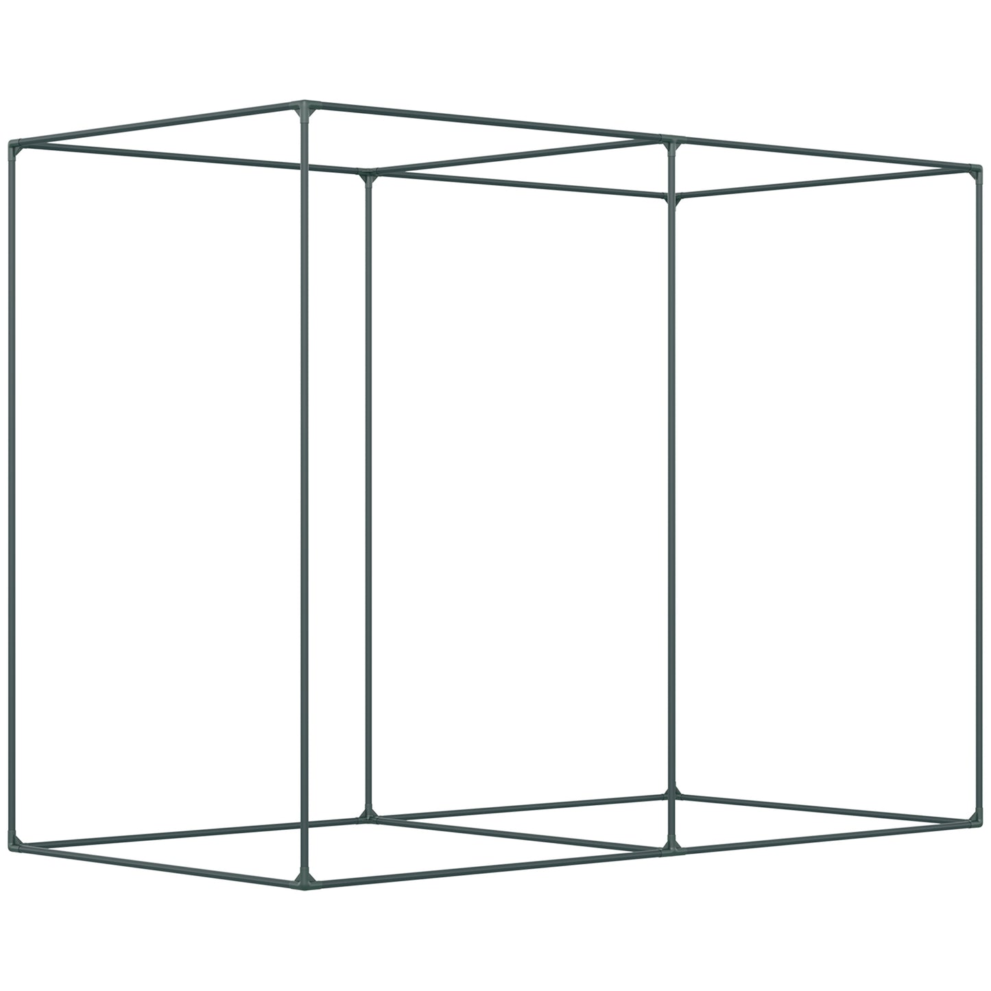 6.5 x 3.3ft Crop Cage, Garden Plant Protector with Single Zippered Door, Storage Bag and Ground Stakes, Green