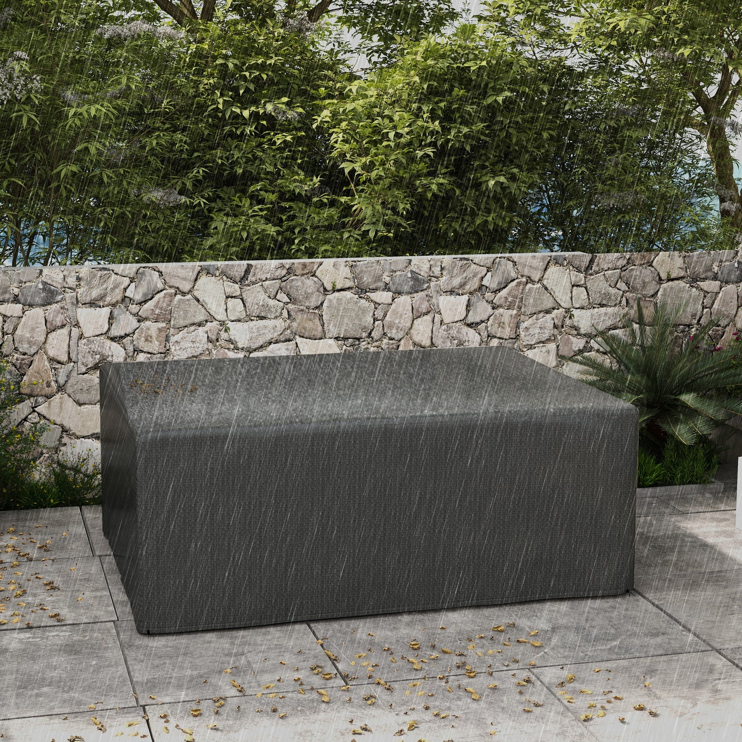Large Patio Furniture Covers, Outdoor Furniture Covers, Garden Set Protector Waterproof Anti-UV Protection, Grey