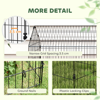 73" Small Animal Cage with Roof, Indoor/Outdoor Use, for Chicken, Rabbits, Chinchillas, Silver