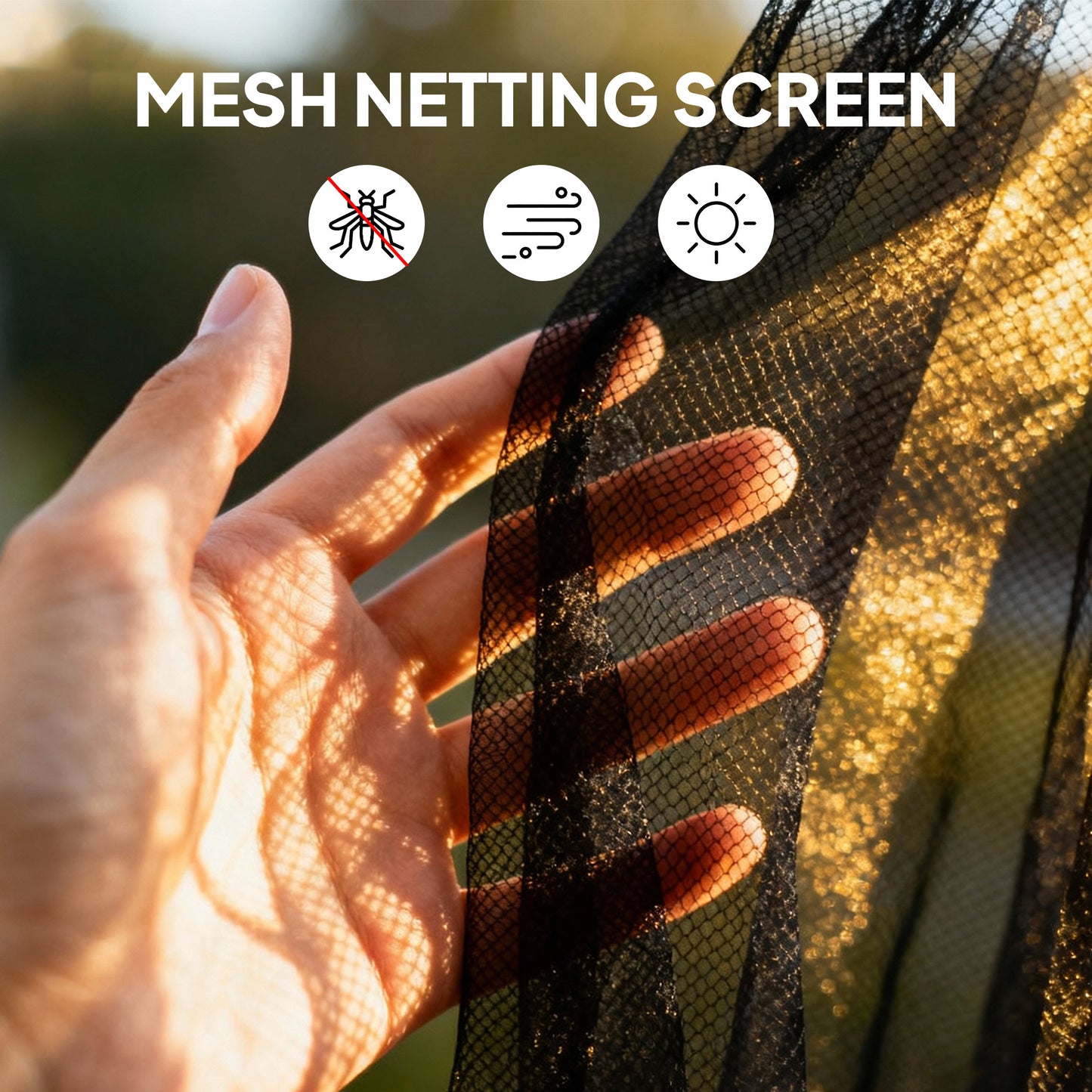 Replacement Mosquito Netting for Gazebo 10' x 12' Black Screen Walls for Canopy with Zippers, Cream White