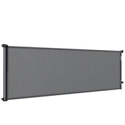 Retractable Dog Gate, 41" Tall, Extends to 122" Wide, Mesh Pet Gate with Single Hand Operation, for Stairs, Doorways
