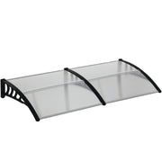 Awning Door Canopy, 78.7" x 37.8", Polycarbonate Front Door Outdoor Patio Cover for UV Protection, Clear