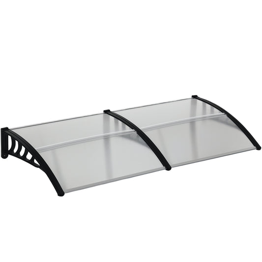 Awning Door Canopy, 78.7" x 37.8", Polycarbonate Front Door Outdoor Patio Cover for UV Protection, Clear