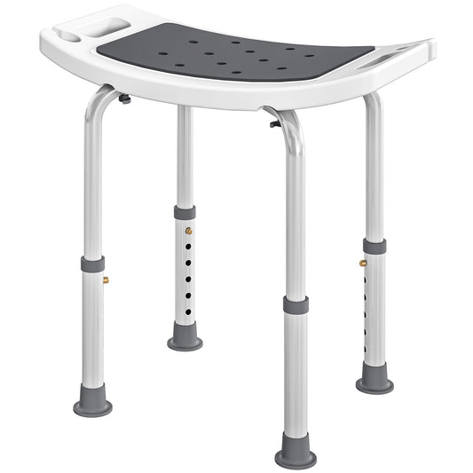 Height Adjustable Shower Chair Padded Bath Seat for Senior,