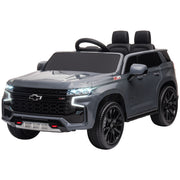 Aosom 12V Licensed Chevrolet TAHOE Ride On Car with Remote Control for 3-6 Years Old, Grey