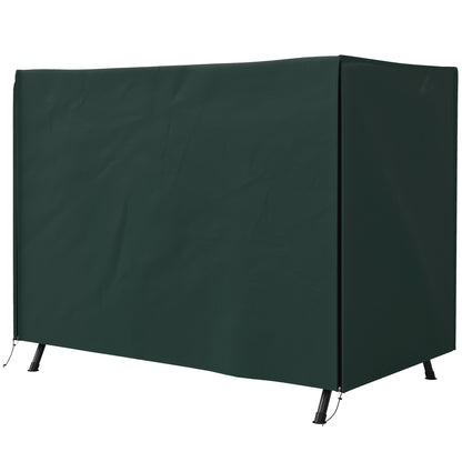 3-Seater Patio Swing Cover, Outdoor Garden Furniture Protection Hammock Glider Cover, 81" x 49" x 65", Dark Green