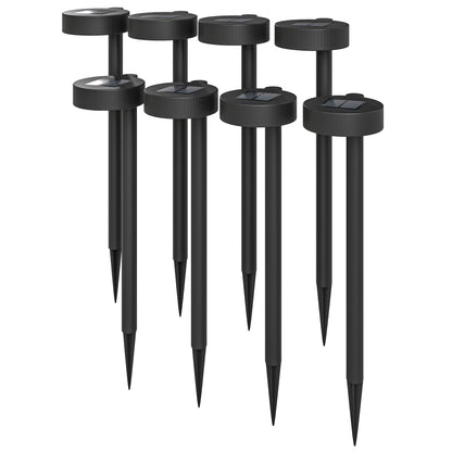 8 Pack Solar Garden Lights Outdoor Auto On/Off Solar Pathway Lights, IP44 for Driveway, Walkway, Yard Landscape Lighting