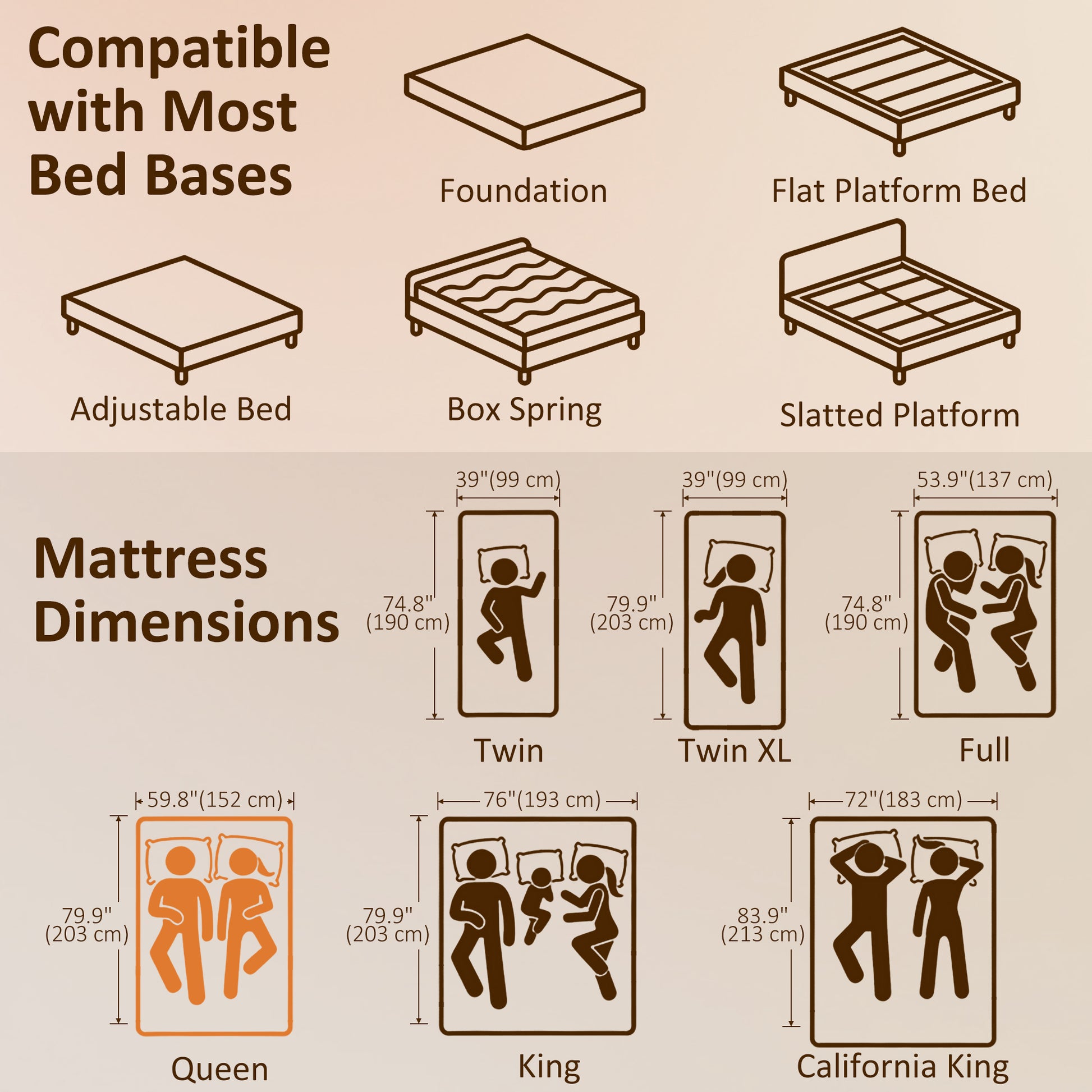 Queen Mattress 8 Inch Memory Foam Mattress in a Box, Pressure Relief & Lumbar Support, CertiPUR-US Certified Medium Firm