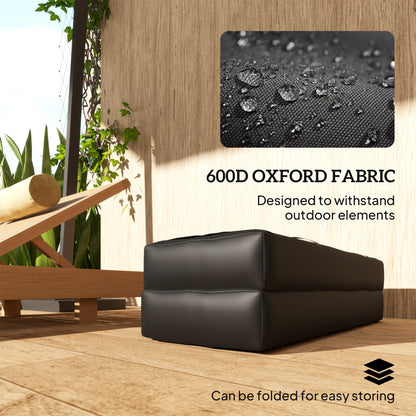 4PCS Patio Umbrella Base Weight Bag, Umbrella Stand Weights with Handles, 33 lbs with Sand Filling, Patio Umbrella Weights for Offset/Cantilever Umbrella Stand Base, Black