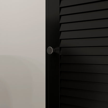 Narrow Bathroom Cabinet, Tall Bathroom Storage Cabinet with Shelves and Doors, Black