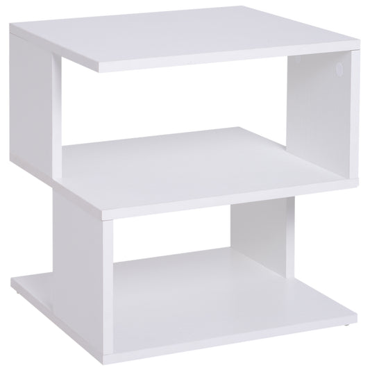 Light Nightstand - Slim Bedside Stand for Small Spaces