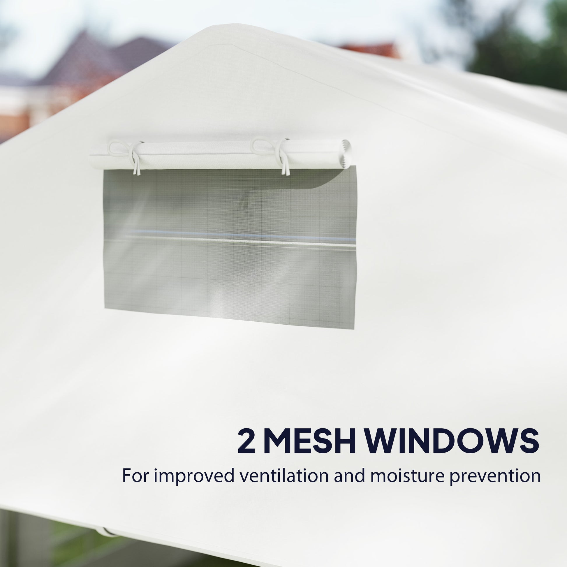 19.6' x 26' Heavy Duty Party Tent and Carport, Outdoor Canopy Tent with Removable Sidewalls, 8 Windows and Vents