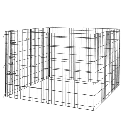 36inch Foldable Metal Exercise Pet Playpen Yard Dog Puppy Kennel Cage 8 Panel