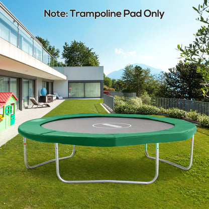 Φ10ft Trampoline Replacement Safety Pad Trampoline Pad Waterproof Spring Cover Green