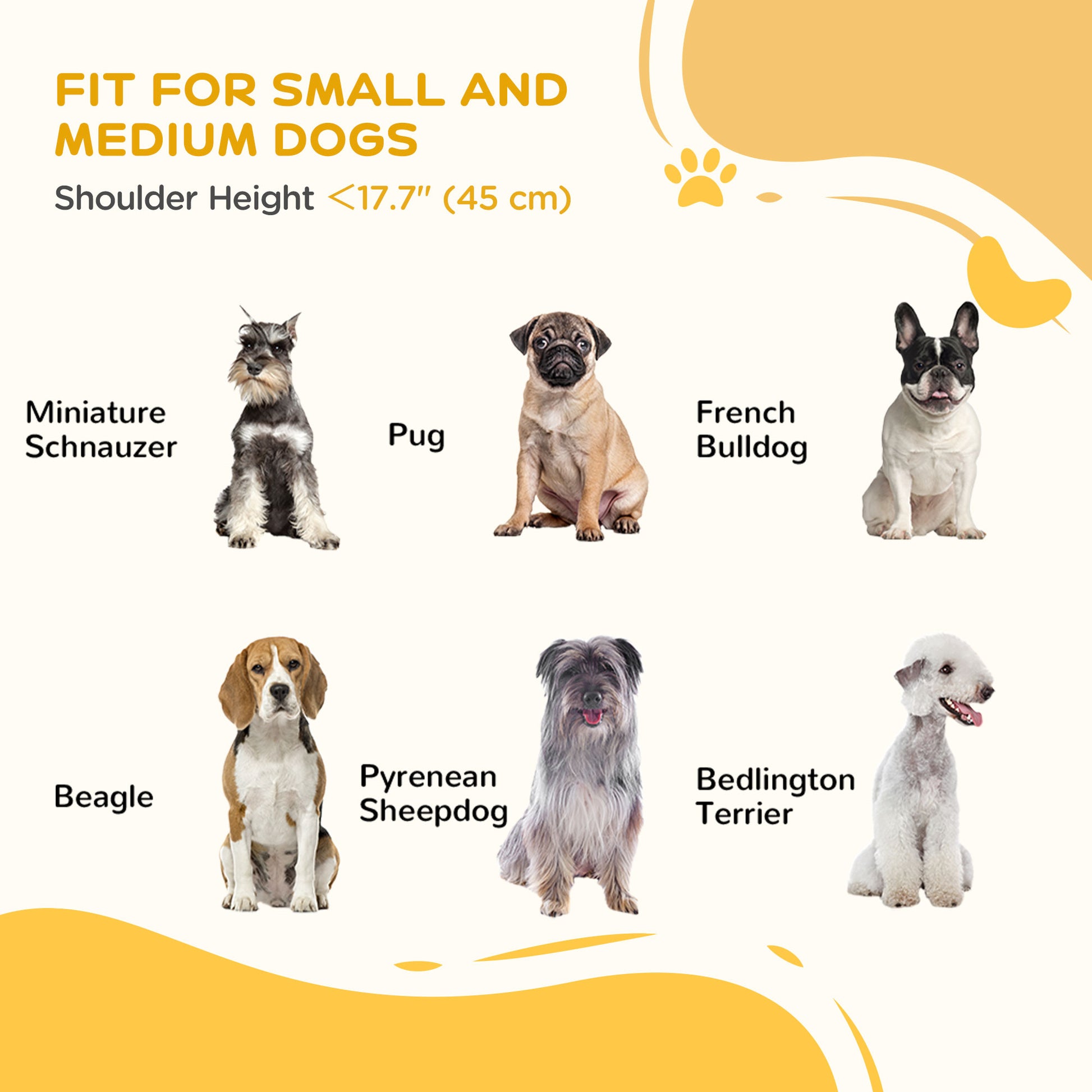 Free Standing Pet Gate, Foldable Dog Gates with 2 Support Feet, 4 Panels for Doorway Stairs, White