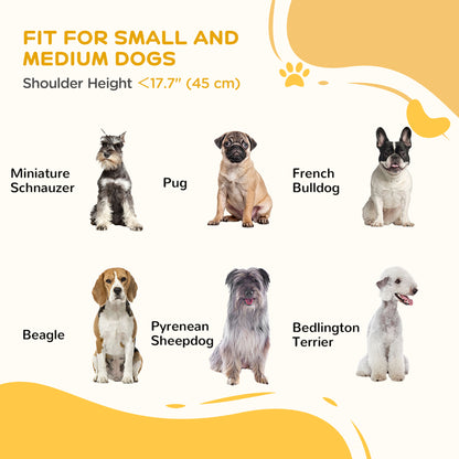 Free Standing Pet Gate, Foldable Dog Gates with 2 Support Feet, 4 Panels for Doorway Stairs, White