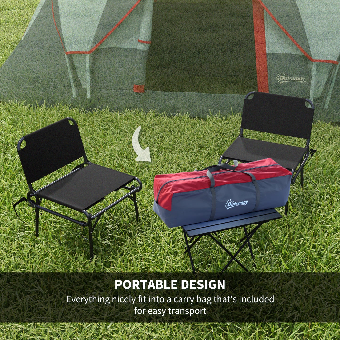 5-6 Person Family Tent, Outdoor Camping Tent with Lighting Hook, Carrying Bag for Camping, Hiking and Travelling, Grey
