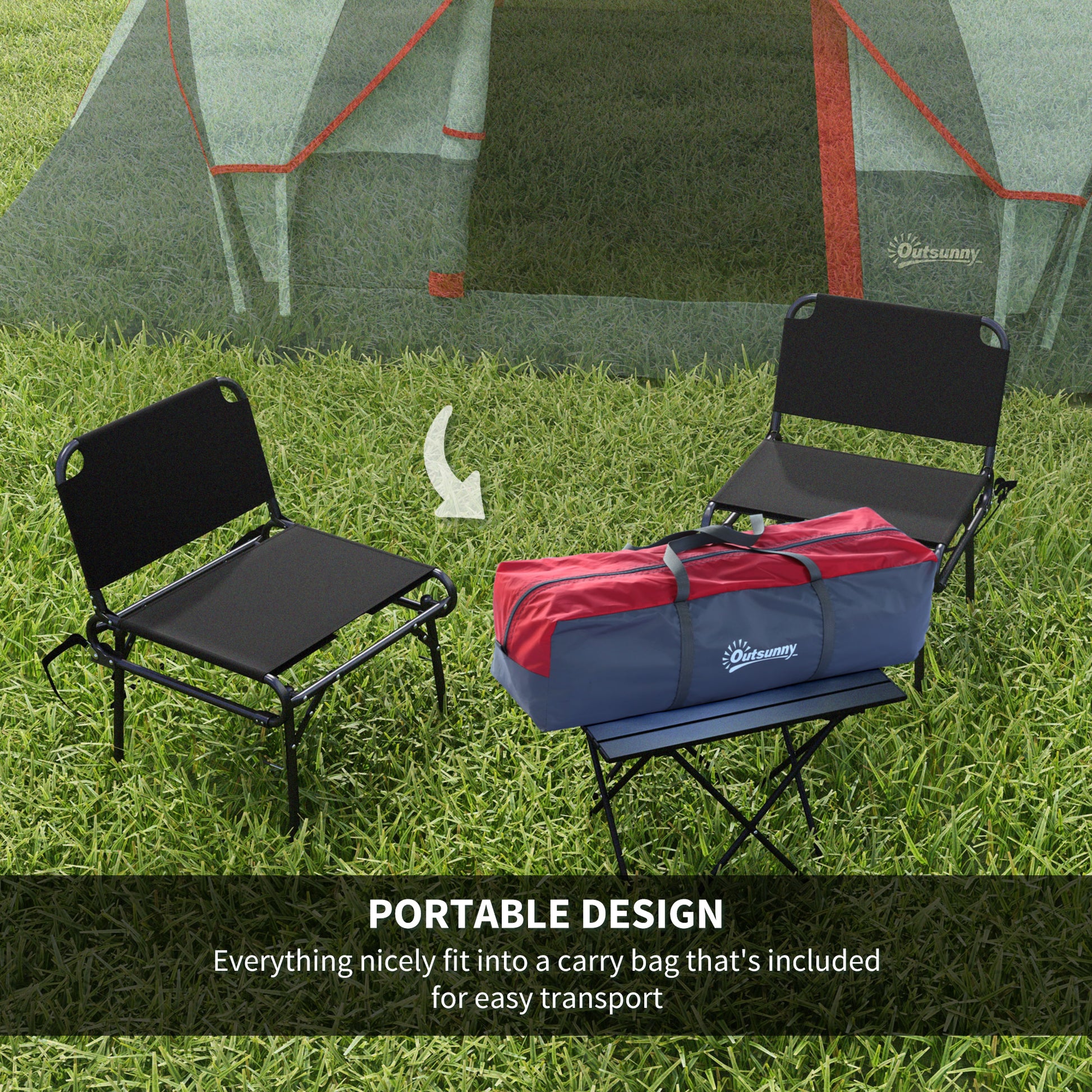 5-6 Person Family Tent, Outdoor Camping Tent with Lighting Hook, Carrying Bag for Camping, Hiking and Travelling, Grey