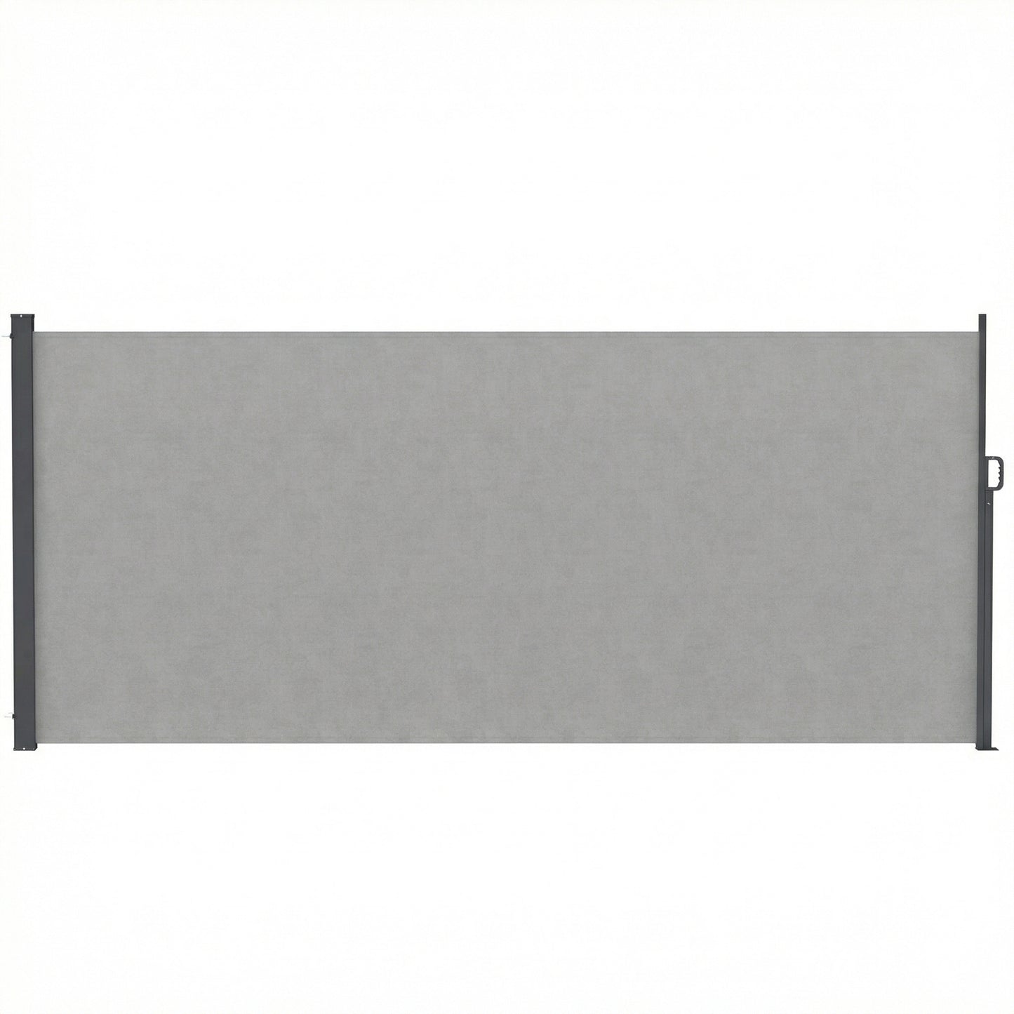 Retractable Side Awning, 165" x 73" Outdoor Privacy Screen, Water-Resistant, UV 50+, Light Grey
