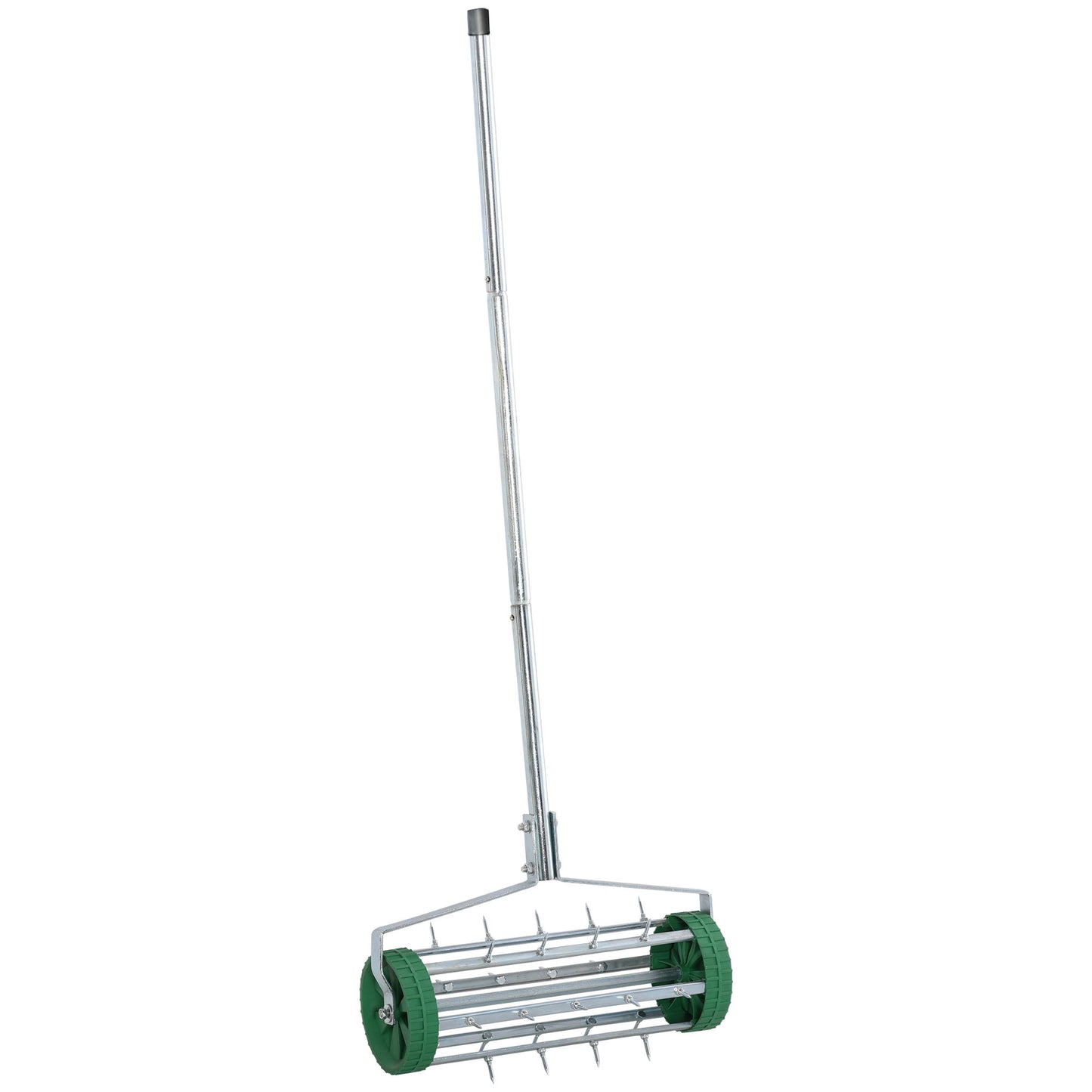 Manual Lawn Aerator with Adjustable Handle, Lawn Aerator Machine, Grass Aerator for Lawn, Yard, Garden