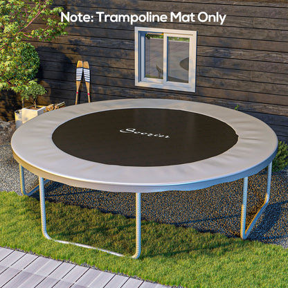 Soozier Trampoline Mat Replacement with Spring Pull Tool and 72 V-Hooks, Fits 12ft Trampoline, Using 5.5" Springs, Orange