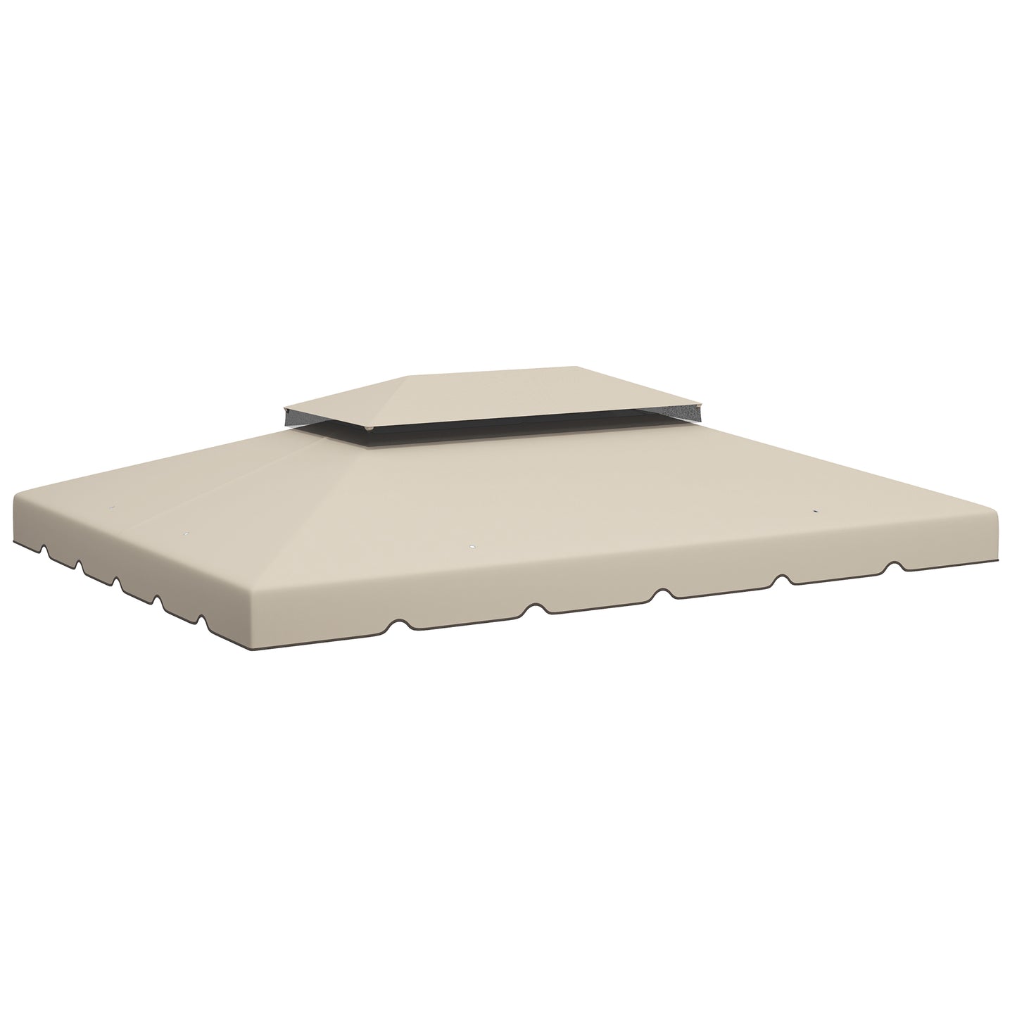 13' x 10' Gazebo Replacement Canopy, Gazebo Top Cover with Double Vented Roof for Garden Patio(TOP ONLY), Beige