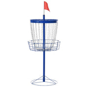 Soozier 24-Chain Portable Practice Basket for Disc Golf Target Stand Easy Assembly & Lightweight Basket w/ Carry Bag Deep Blue