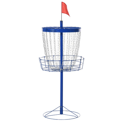 Soozier 24-Chain Portable Practice Basket for Disc Golf Target Stand Easy Assembly & Lightweight Basket w/ Carry Bag Deep Blue