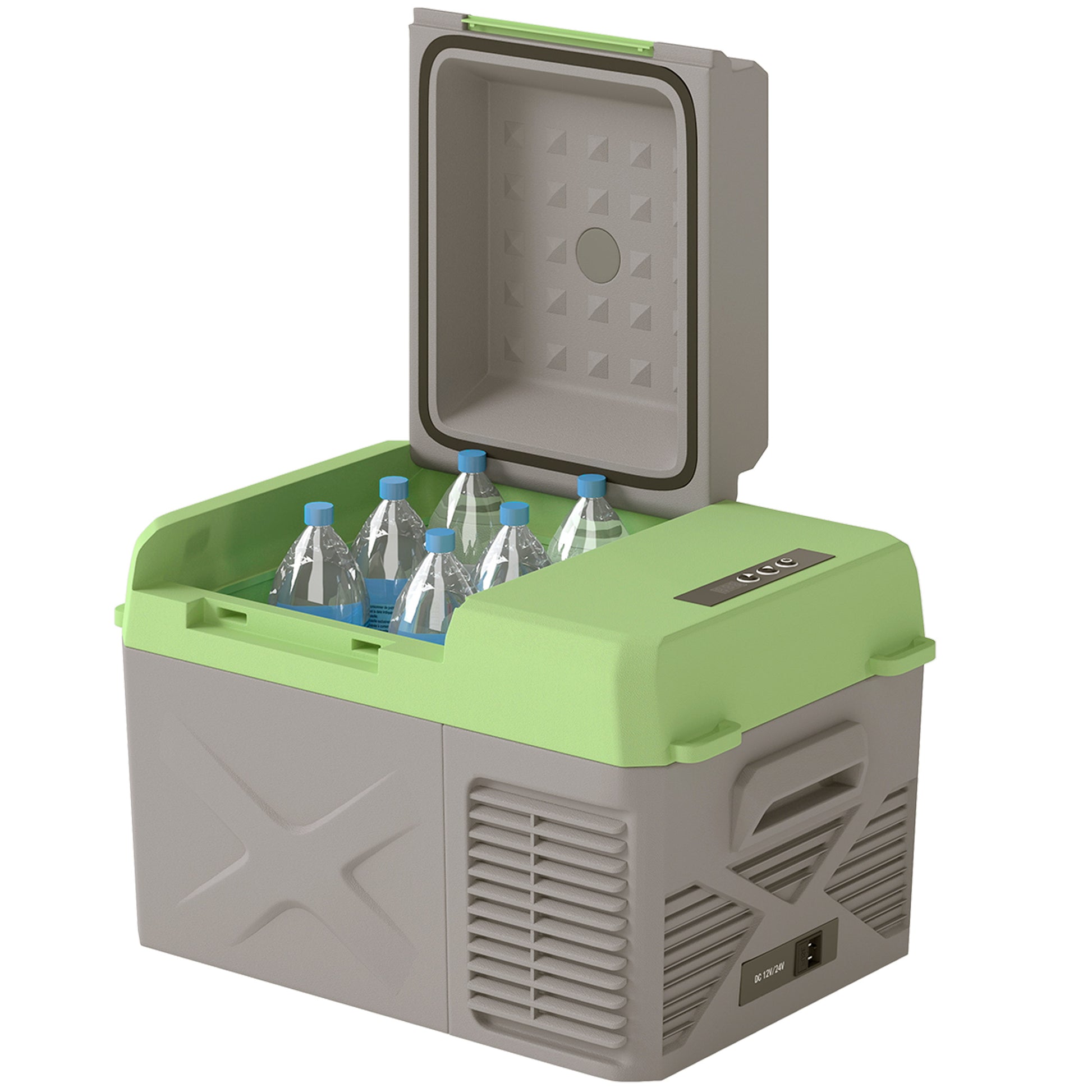 12 Volt Car Refrigerator, 12QT Car Fridge Electric Cooler, 12/24V DC and 110-240V AC, -68℉~68℉, Portable Refrigerator