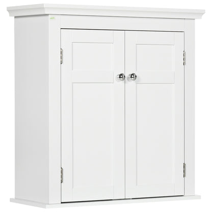 Bathroom Cabinet, Medicine Cabinet, Over Toilet Storage Cabinet with Adjustable Shelves for Entryway, White