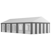 20'x33' Heavy Duty Large Party Tent Event Tent with Removable Sidewalls, for Weddings, Parties, Carports, Grey