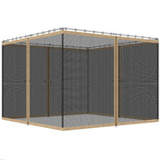 Replacement Mosquito Netting for Gazebo 12' x 12' Black Screen Walls for Canopy with Zippers, Khaki
