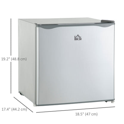1.1 Cu. Ft. Mini Freezer, Compact Upright Freezer with Reversible Door, Removable Shelf, Adjustable Temperature, Grey
