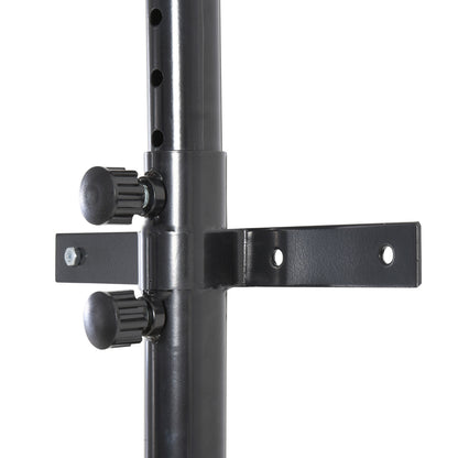 Soozier 220lbs Wall Mounted Punching Bag Hanger, Adjustable Height Punching Bag Holder for Boxing and MMA Training