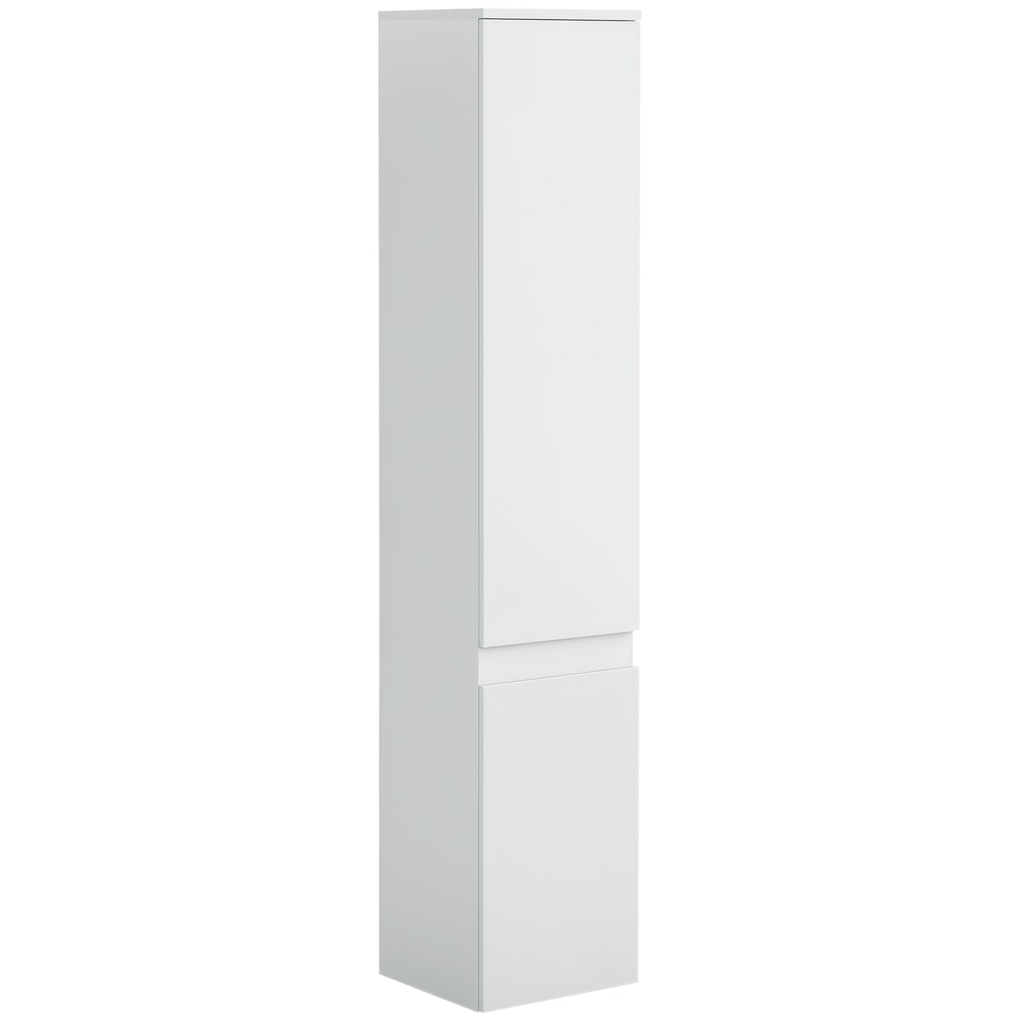 Tall Bathroom Cabinet, Freestanding Storage Organizer with Adjustable Shelves and Cupboards, 11.8" x 11" x 6", White