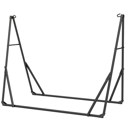 9.5ft Hammock Stand Only, Portable Adjustable Foldable Powder-Coated Steel Hammock Frame, Black