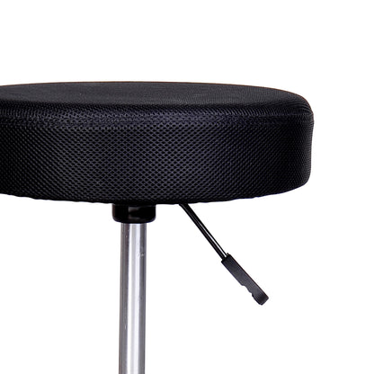 Adjustable Hydraulic Swivel Massage Salon Stool Facial Spa Tattoo Saddle Chair with 3 Changeable Seat Covers, Red/White/Black