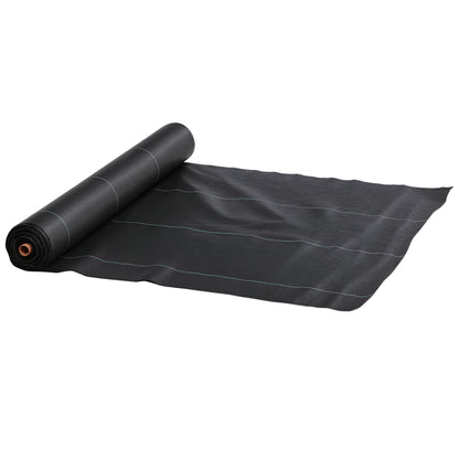 6.5ft x 164ft Weed Barrier, Landscape Fabric, for Greenhouse Yard Garden Weed Control, Heavy-Duty & Easy Setup, 2oz