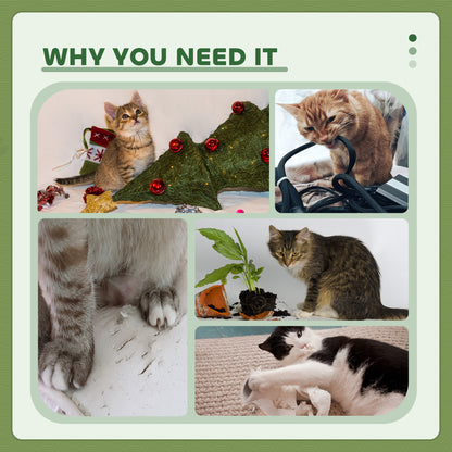 47" Tall Cat Tree Tower with Condo, Ladder, Scratching Posts and Hanging Ball, Green