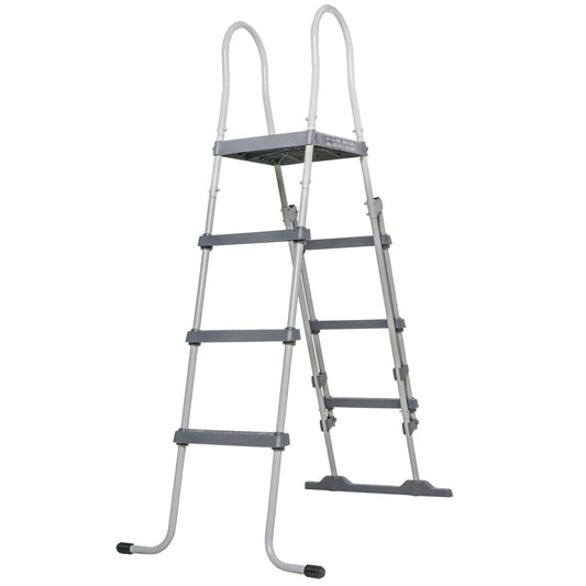 70" Above Ground Pool Ladder for 48" Pool Wall Height, Grey