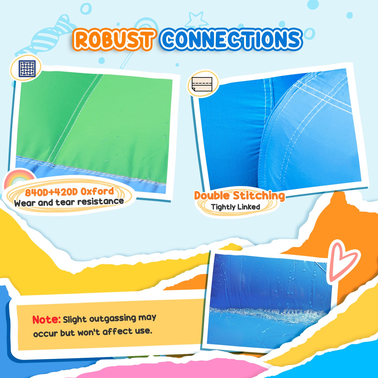 Qaba 4 in 1 Inflatable Bounce House with Slide, Basketball Hoop, Ball Pit, Blower, Storage Bag, 163" x 81" x 75"