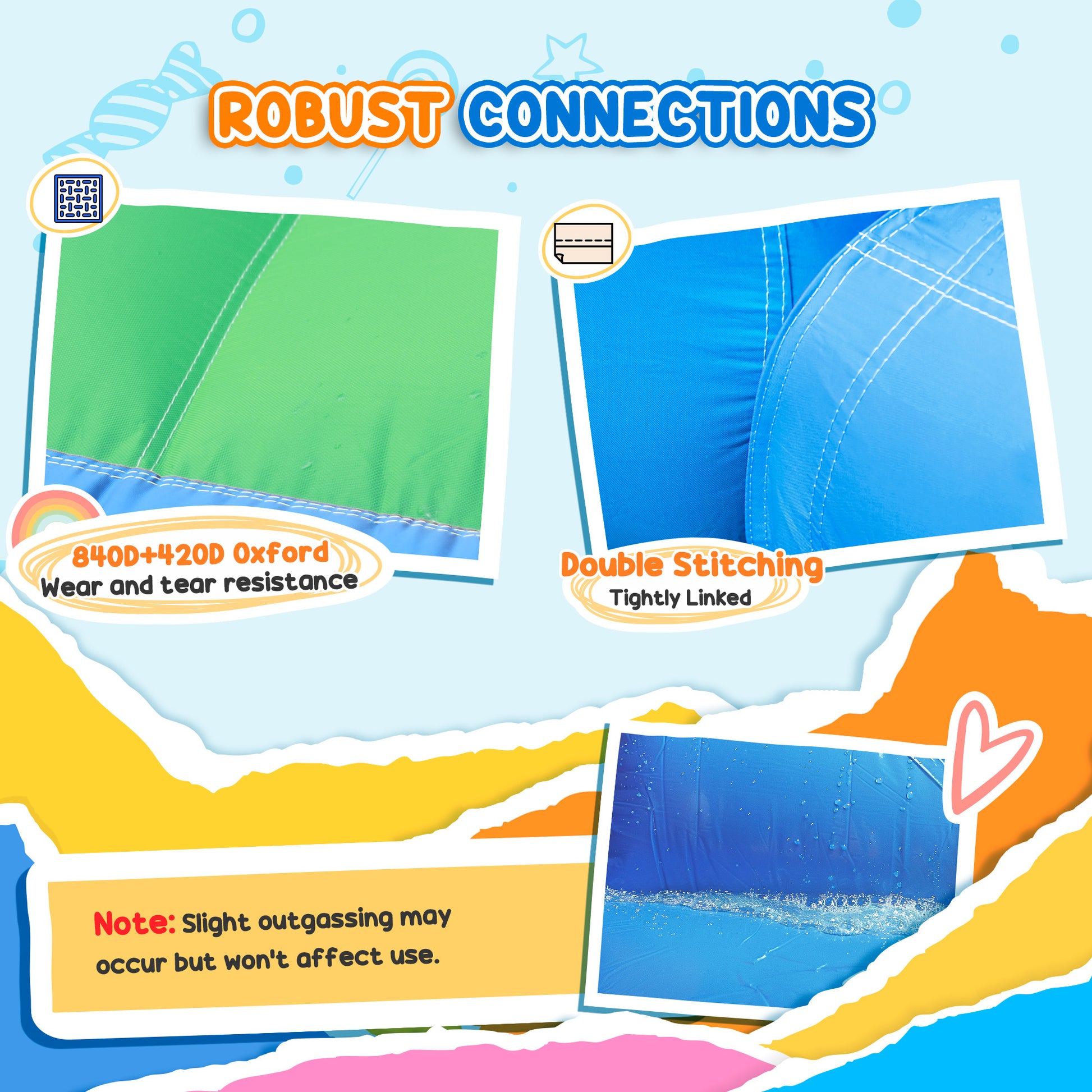 Qaba 4 in 1 Inflatable Bounce House with Slide, Basketball Hoop, Ball Pit, Blower, Storage Bag, 163" x 81" x 75"