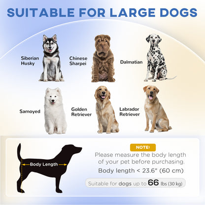 Dog Sofa for Large Dogs with Washable Cover, Anti-slip Foot Pads, Grey