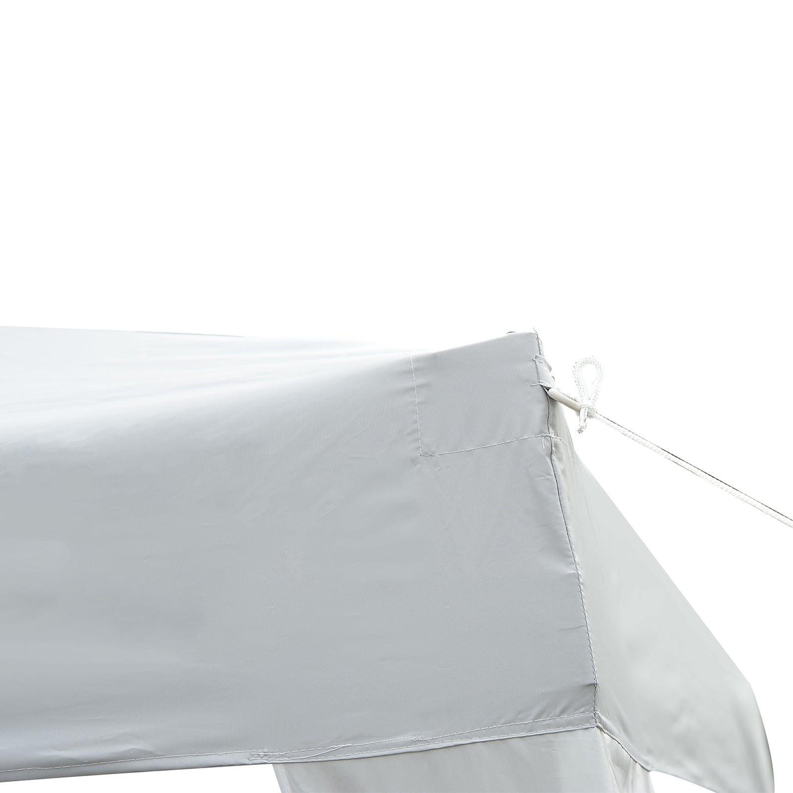 10' x 10' Arbor Barnum Folding Pop-up Garden Gazebo with Transport Bag-White