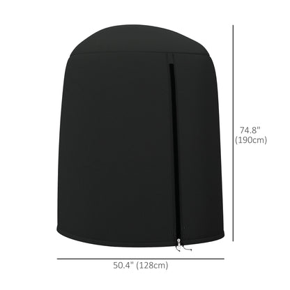 Egg Chair Cover, 420D Oxford Fabric Waterproof Anti-dust Furniture Protector for Φ50.4" x 74.8" H Stand, Black