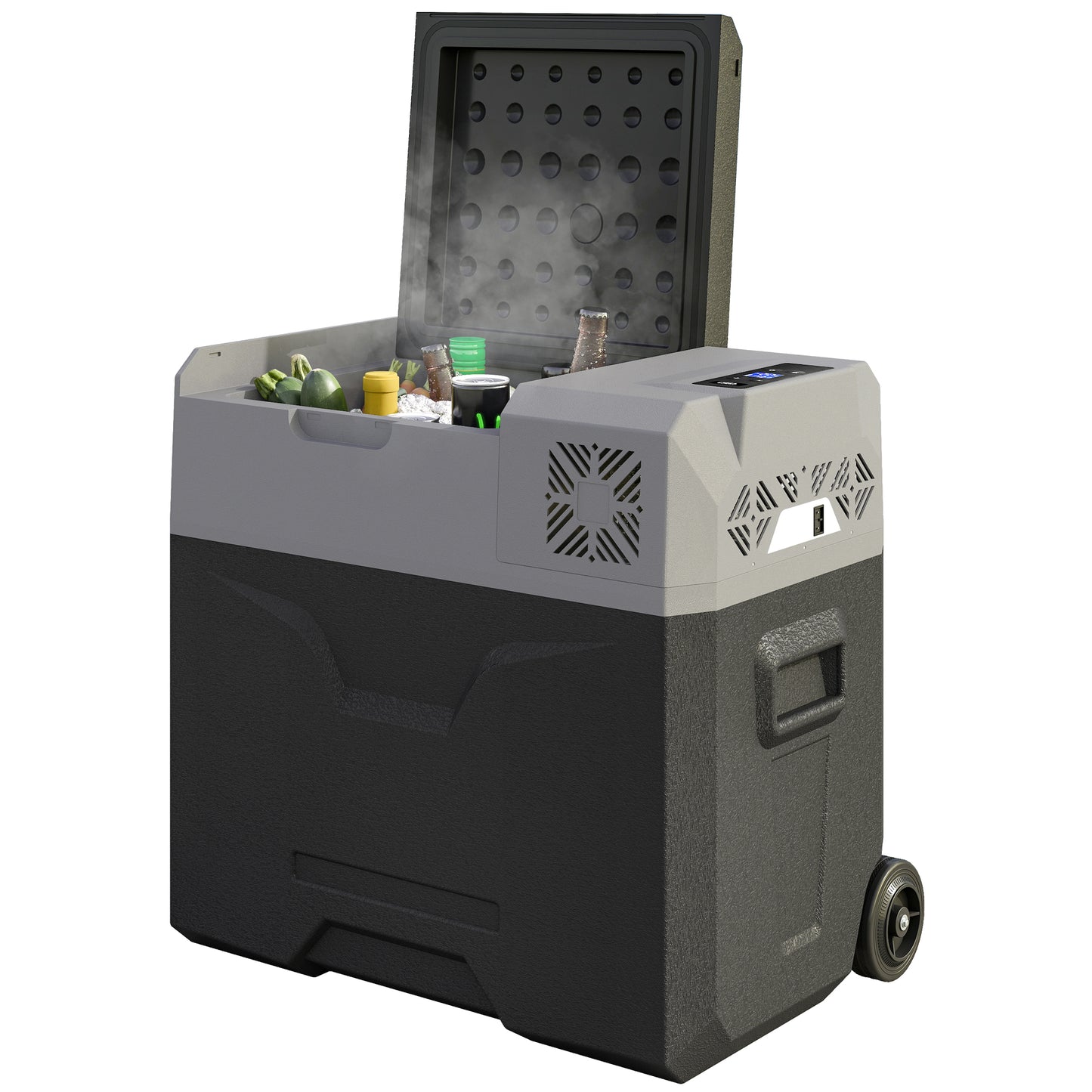50 Liter Car Refrigerator Portable Freezer 12/24V Electric Cooler Box for Camping, Travel, Picnic, Down to -20℃