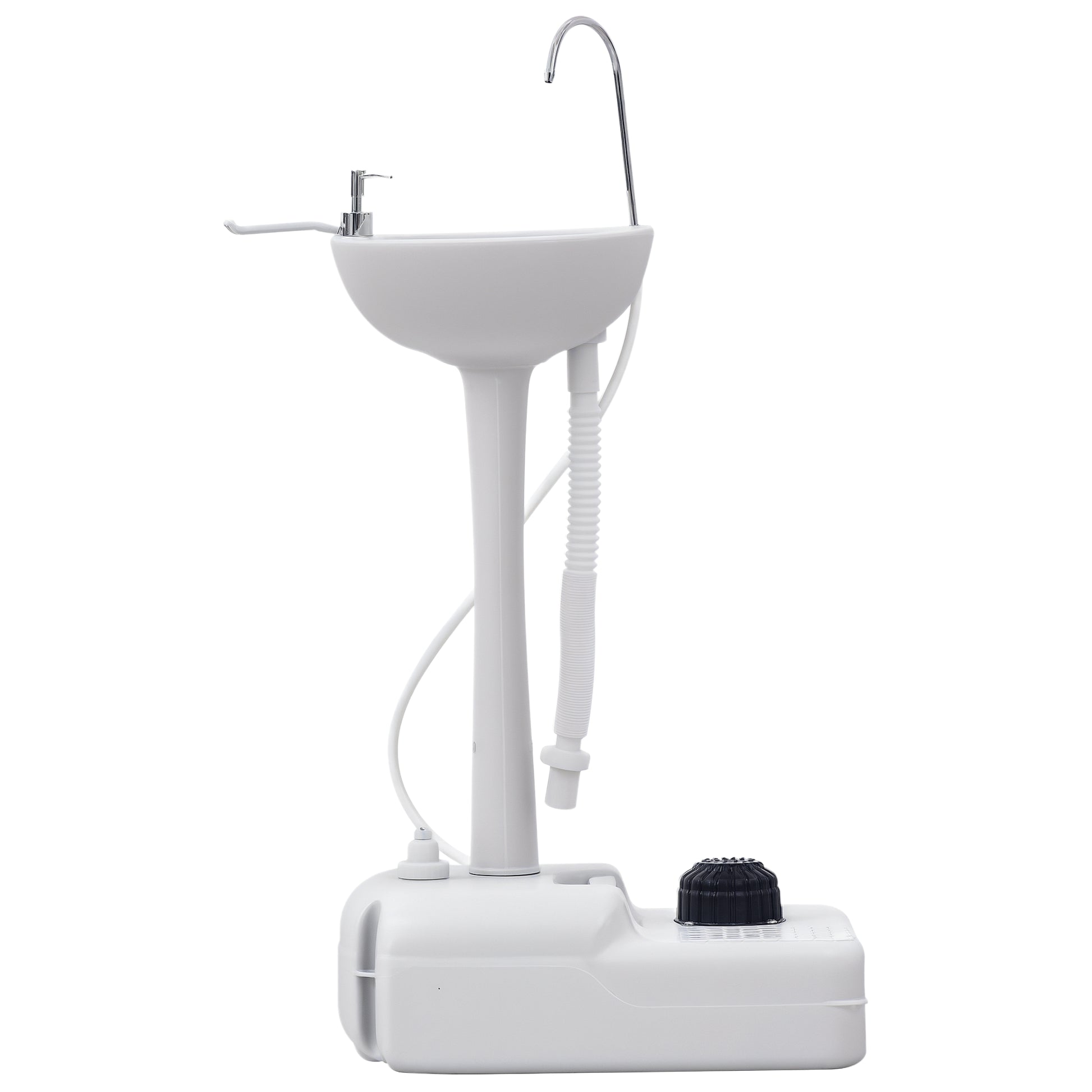 Portable Camping Sink Hand Wash Station with 17L Water Tank, Soap Dispenser and Towel Holder, for Outdoor Events